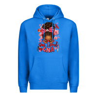 True Royal one loved cna afro messy bun Premium Hoodie - texasbilliewilder