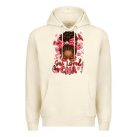 Sandshell one loved cna afro messy bun Premium Hoodie - texasbilliewilder