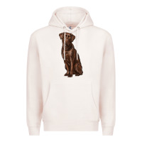 Pale Pink labrador retriever Premium Hoodie - RanaPortraitStore