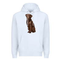 White labrador retriever Premium Hoodie - RanaPortraitStore