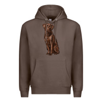 Coffee labrador retriever Premium Hoodie - RanaPortraitStore