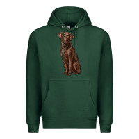 Sports Green labrador retriever Premium Hoodie - RanaPortraitStore