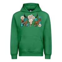 Emerald mom with bull skull Urban Hoodie - texasbilliewilder