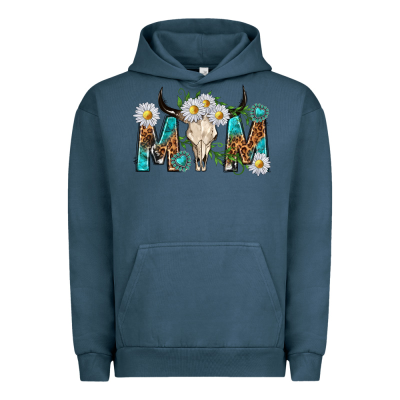 Mom With Bull Skull Urban Hoodie by texasbilliewilder | Teevron