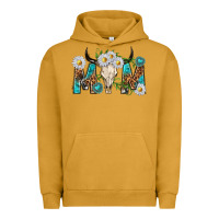 Pigment Peanut Butter mom with bull skull Urban Hoodie - texasbilliewilder