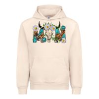Sandshell mom with bull skull Urban Hoodie - texasbilliewilder