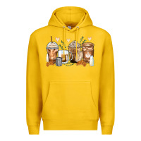 Lemon latte coffee cups Premium Hoodie - Zillion Design Studio