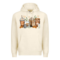 Tofu latte coffee cups Premium Hoodie - Zillion Design Studio