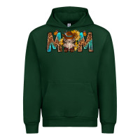 Forest Green mom with bull skull Urban Hoodie - texasbilliewilder