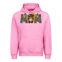 Fuchsia Pink mom with bull skull Urban Hoodie - texasbilliewilder