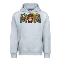 Heather Grey mom with bull skull Urban Hoodie - texasbilliewilder