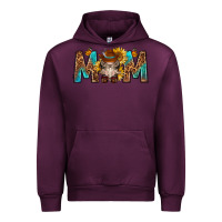 Mauve Wine mom with bull skull Urban Hoodie - texasbilliewilder