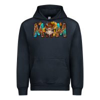 Navy mom with bull skull Urban Hoodie - texasbilliewilder