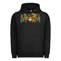 Pigment Black mom with bull skull Urban Hoodie - texasbilliewilder