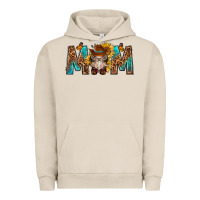 Pigment French Oak mom with bull skull Urban Hoodie - texasbilliewilder