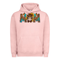 Pigment Salmon mom with bull skull Urban Hoodie - texasbilliewilder