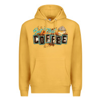 Mustard but first coffee Premium Hoodie - Zillion Design Studio