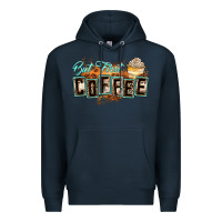Navy but first coffee Premium Hoodie - Zillion Design Studio