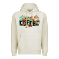 Oatmeal Heather but first coffee Premium Hoodie - Zillion Design Studio