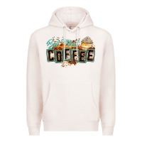 Pale Pink but first coffee Premium Hoodie - Zillion Design Studio