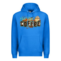 True Royal but first coffee Premium Hoodie - Zillion Design Studio