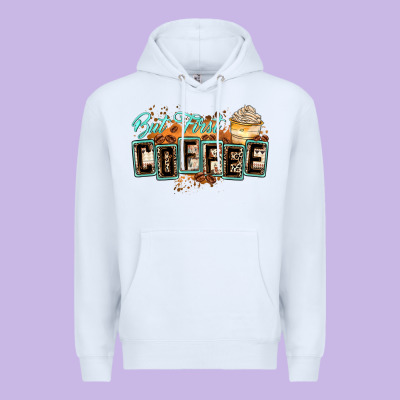 But First Coffee Premium Hoodie Designed By Zillion Design Studio