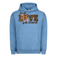 Pigment Pebble Blue love of the wildcats Urban Hoodie - RanaPortraitStore