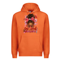 Carrot one loved supervisor afro messy bun Premium Hoodie - texasbilliewilder