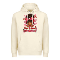 Sandshell one loved supervisor afro messy bun Premium Hoodie - texasbilliewilder