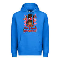 True Royal one loved supervisor afro messy bun Premium Hoodie - texasbilliewilder