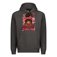 Smoke one loved supervisor afro messy bun Premium Hoodie - texasbilliewilder