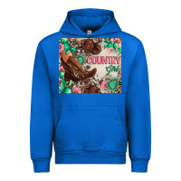 Cobalt country girl Urban Hoodie - Zillion Design Studio