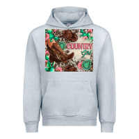 Heather Grey country girl Urban Hoodie - Zillion Design Studio