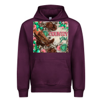 Mauve Wine country girl Urban Hoodie - Zillion Design Studio