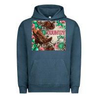 Pigment Midnight Navy country girl Urban Hoodie - Zillion Design Studio