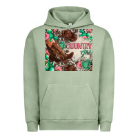 Pigment Oil Green country girl Urban Hoodie - Zillion Design Studio