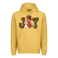 Antique Gold christmas joy with rooster Premium Hoodie - RanaPortraitStore