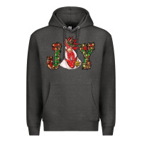 Charcoal Heather christmas joy with rooster Premium Hoodie - RanaPortraitStore