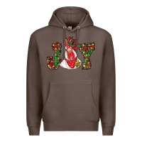Coffee christmas joy with rooster Premium Hoodie - RanaPortraitStore