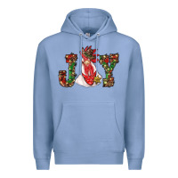 Colony Blue christmas joy with rooster Premium Hoodie - RanaPortraitStore
