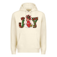 Sandshell christmas joy with rooster Premium Hoodie - RanaPortraitStore