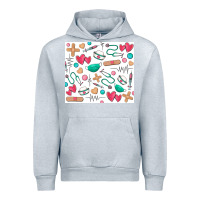 Heather Grey nurse Urban Hoodie - Zillion Design Studio