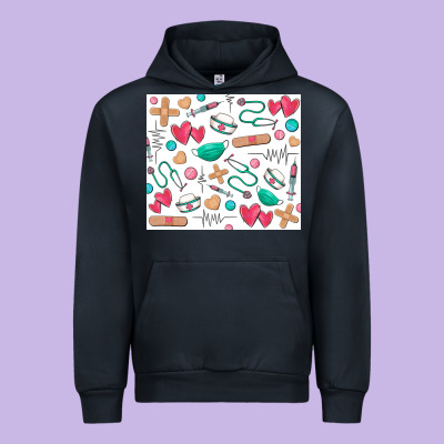 Nurse Urban Hoodie Designed By Zillion Design Studio