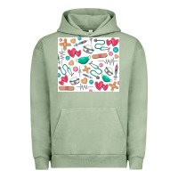 Pigment Oil Green nurse Urban Hoodie - Zillion Design Studio