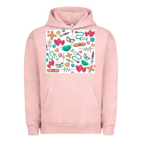 Pigment Salmon nurse Urban Hoodie - Zillion Design Studio