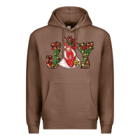 Chestnut christmas joy with rooster Premium Hoodie - RanaPortraitStore