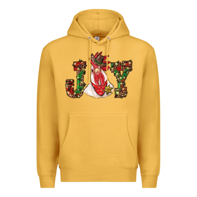 Christmas Joy With Rooster Premium Hoodie by RanaPortraitStore | Teevron
