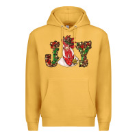 Mustard christmas joy with rooster Premium Hoodie - RanaPortraitStore