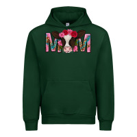 Forest Green mom with cow mothers day Urban Hoodie - texasbilliewilder