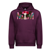 Mauve Wine mom with cow mothers day Urban Hoodie - texasbilliewilder